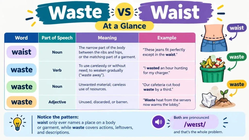 Waste vs Waist