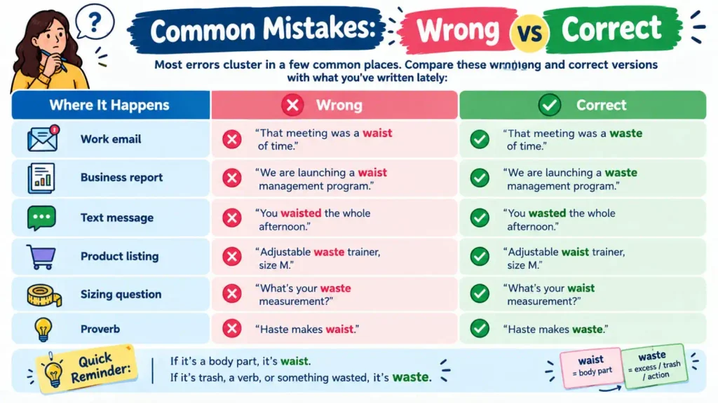 Waste vs Waist
