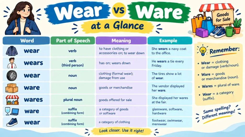Wear vs Ware