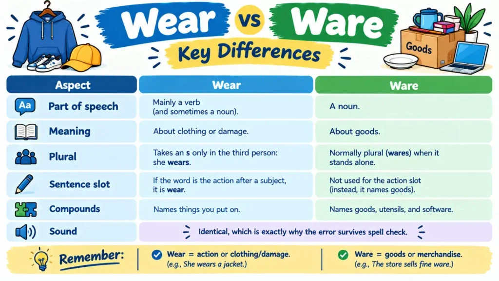 Wear vs Ware